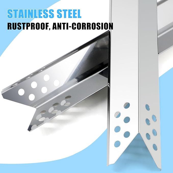 Adviace 5210050 Heat Tents for Expert Grill BG2824B Grill Parts, 4-Pack Heat Plates Heat Shields for Expert Grill BG2824B BG2824BP 4 Burner Gas Grill & Fire King BG2824BP-L, BG2824B Heat Plates