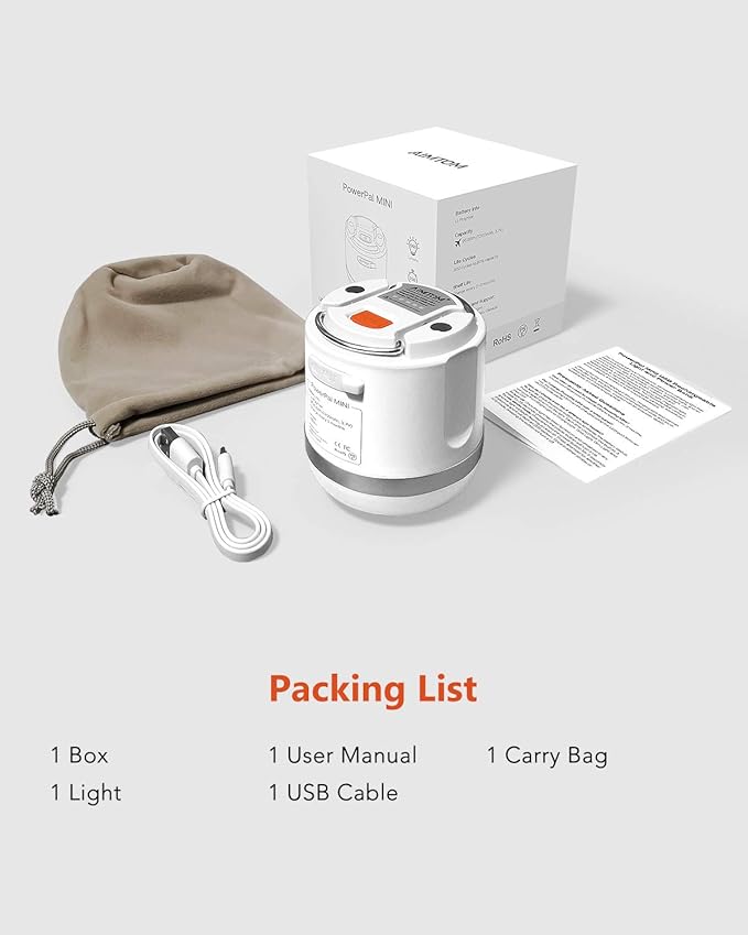 LED Camping Lantern, 6 Light Modes, 7200mAh Power Bank, 660LM, Waterproof, 850ft Long-Range Spotlight, Mini Flashlight Magnetic Base for Hurricane Emergency, Outdoor, Hiking, Home and Car by AIMTOM