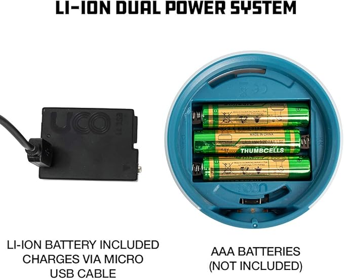 UCO Sprout 100 Lumen Hang-Out LED Camping Lantern, Li-Ion Battery Pack