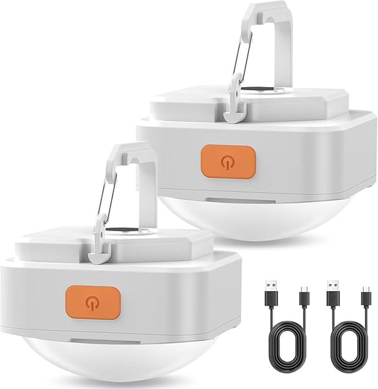 Rechargeable Camping Lights FLY2SKY Tent Lights Mini Flashlight Portable LED Camping Lantern Survival Gear Camping Accessories for Hiking Backpacking Fishing Hurricane Emergency Outage