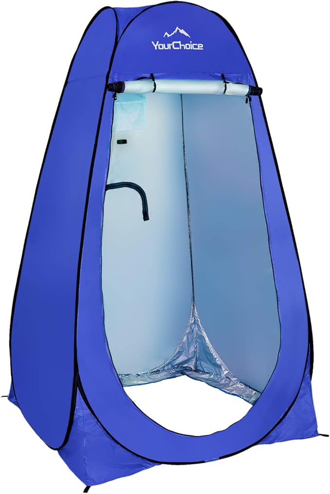 Your Choice Pop Up Privacy Shower Tent - Portable Changing Tent for Camping, Beach & Hiking - 6.2FT Lightweight with Carry Bag, Quick Setup & Full Coverage