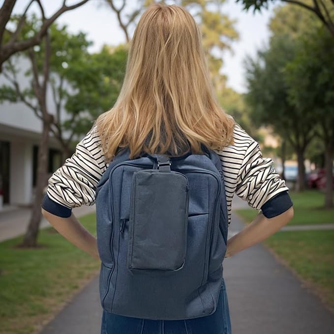 Snack Bags Mini Cooler lunch Bag Freezer Insulated Lunch Box Pouch with Buckle for Adults Work Travel,Black