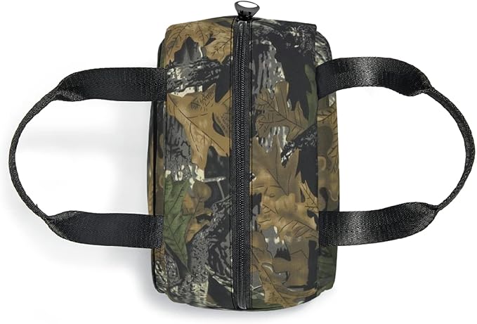 Giwawa Leaf Camouflage Insulated Lunch Bag for Men Women Tree Leaves Camo Reusable Lunch Box Thermal Lunch Cooler Tote Bags with Front Pocket for Kids Boys Girls Office Picnic