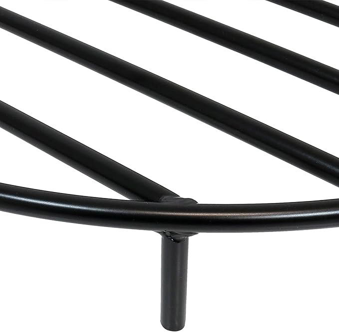 Sunnydaze 36-Inch Round Heavy-Duty Steel Fire Pit Grate - for Outdoor Firepits - Black