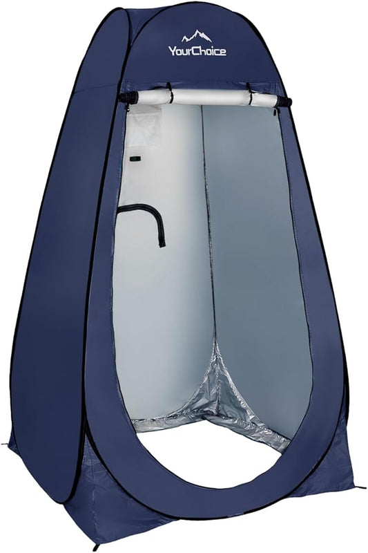 Your Choice Pop Up Privacy Shower Tent - Portable Changing Tent for Camping, Beach & Hiking - 6.2FT Lightweight with Carry Bag, Quick Setup & Full Coverage