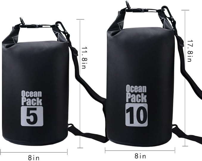 Dry Sack/Floating Waterproof Bag 2L/5L/10L/20L/30L for Boating, Kayaking, Hiking, Snowboarding, Camping, Rafting, Fishing and Backpacking
