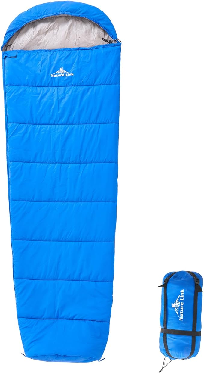 Lightweight Mummy Sleeping Bag 2.87lbs, Backpacking Sleeping Bag 42℉-55℉, Nylon Shell and Lining, Compact, Ultralight Sleeping Bag for Backpacking Camping Hiking