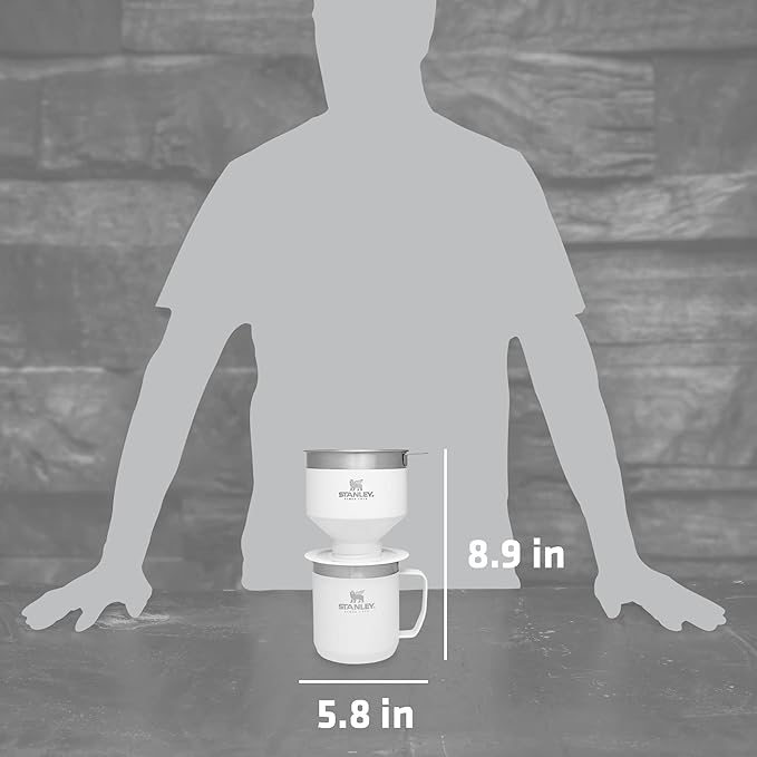 Stanley Classic The Perfect-Brew Pour Over Gift Set Elevate Your Coffee Experience with Precision Pouring and Timeless Style | 20oz/12oz | Polar