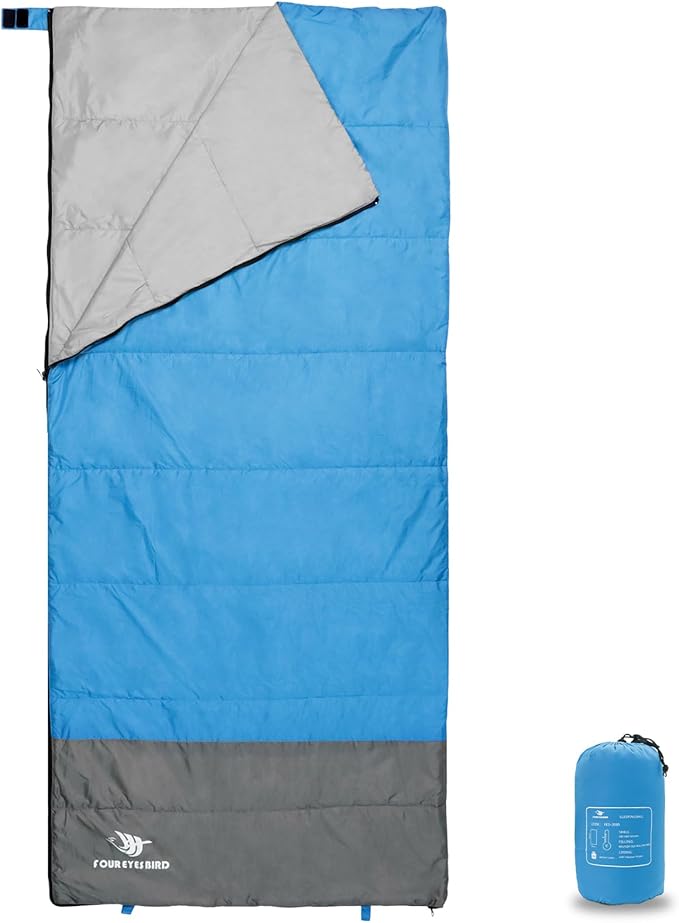 Envelope Sleeping Bag, Three Seasons Constant Temperature Sleeping Bag, Suitable for All Ages, Indoor Hotel Accommodation or Outdoor Travel…