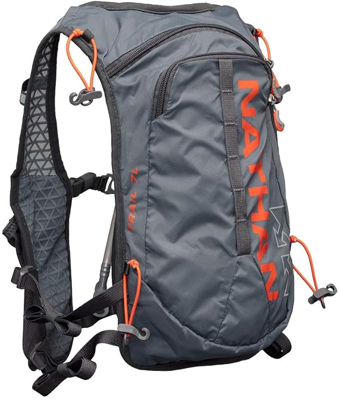 Nathan TrailMix 7L Running Vest for Men & Women, EXPANDED Sizing, 7 Liters, Hydration Vest w/ 2L Bladder Hydration Pack, Water Backpack for Hiking, Running, Walking, Marathon, Race