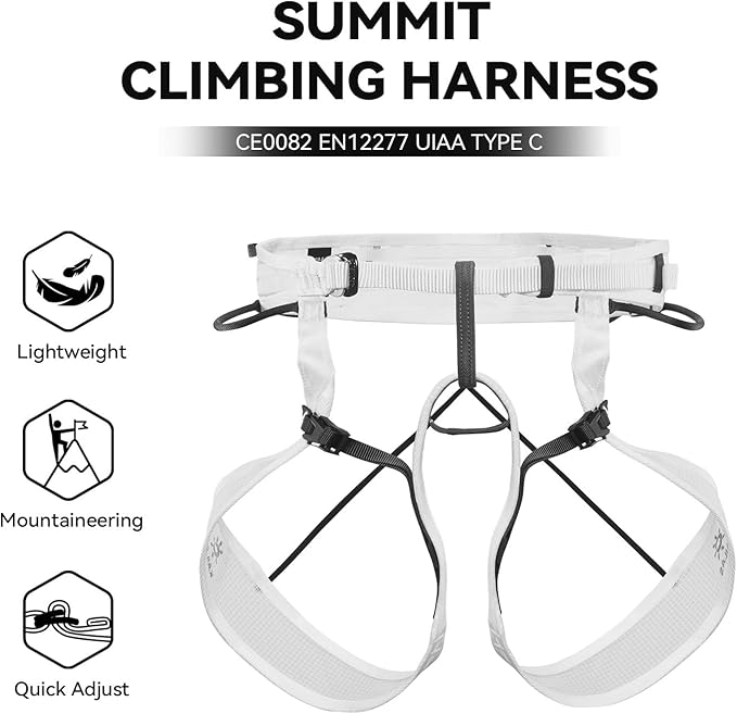 KAILAS Professional Mountaineering Harness Lightweight Rock Climbing Men Ski Harness Adjustable Comfortable