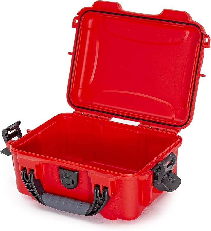 NANUK 904 Waterproof First Aid Box Empty – Durable, Medical First Aid Organizer Case, IP67-Rated, Dustproof, Impact-Resistant, and Floats (7.4" x 4.9" x 3.1") – Red