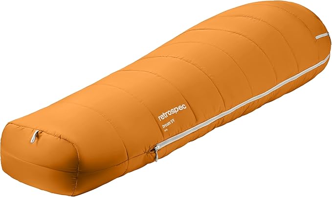 Retrospec Dream Sleeping Bag - 5, 15, 30 Mummy for Camping, Insulated Cold Weather, Lightweight Stuff Sack, Water-Resistant, Adjustable Draw Cords, Adult