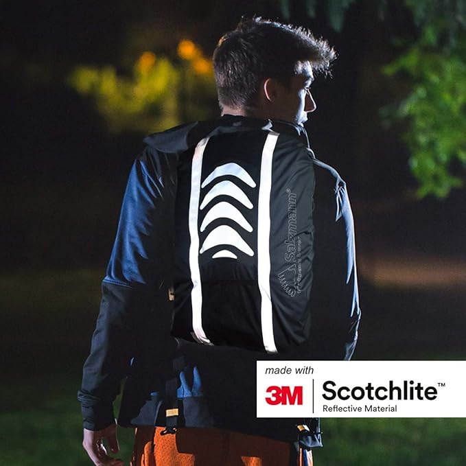 Salzmann Reflective Backpack Cover | High Visibility, Waterproof & Weatherproof | Ideal for Cycling, Running & Hiking