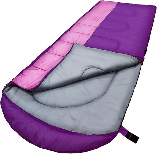 XL 10 Degree Sleeping Bags Waterproof for Adults 350GSM Machine Washable with Compression Sack for 3-4 Season Camping Outdoor