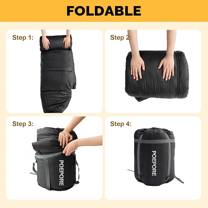 Flannel Sleeping Bag 0 Degree Cold Weather for Adults XXL Sleeping Bag 4 Season Big and Tall with Compression Sack