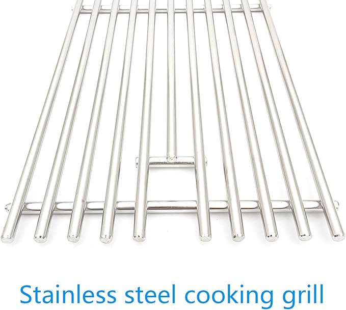 16517 Stainless Steel 5 Cooking Grates Replacement Parts for Bull Angus 40" Grill 57568 57569 57568CE 57568AGA 57569CE Brahma Lion Premium L90000 57569CE 57569CE Gas Grill 19-1/4"