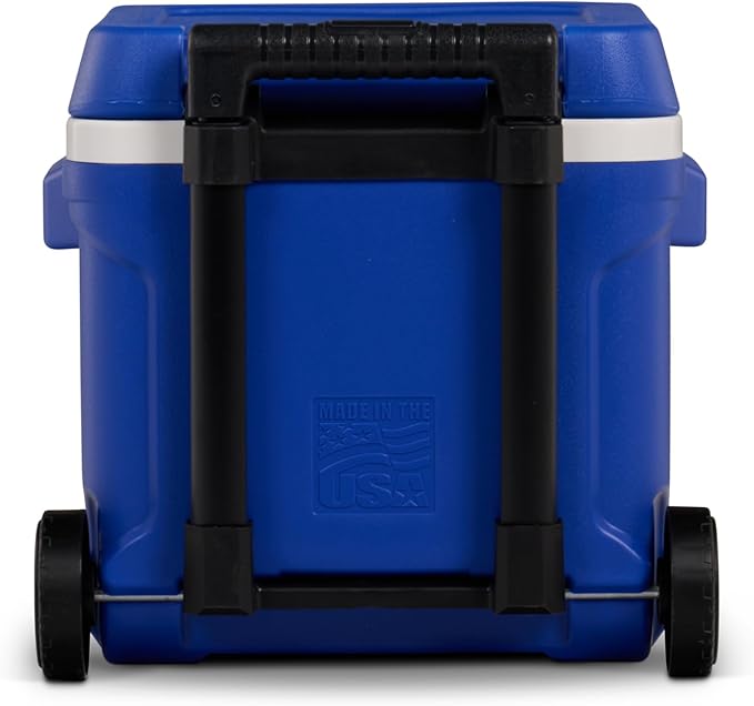 Igloo Cooler with Wheels, Profile II 28 Qt Hard Sided Ice Chest - Portable Insulated Container with Leak-Proof Design for Outdoor Use