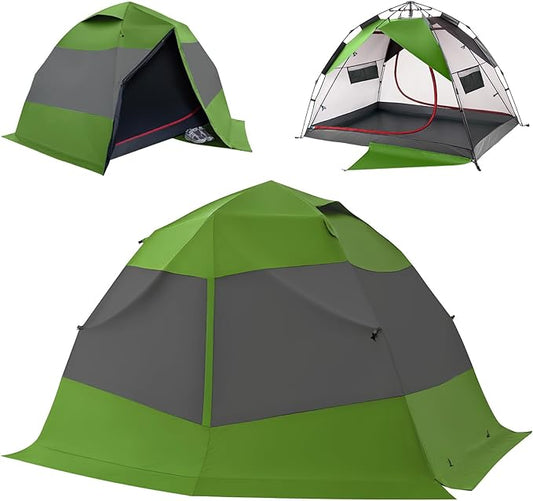 Camping Tent 2 Person, Waterproof & Blackout Double Layer Pop Up Outdoor Tent for Park, Picnic, Travel, Portable and Easy Setup