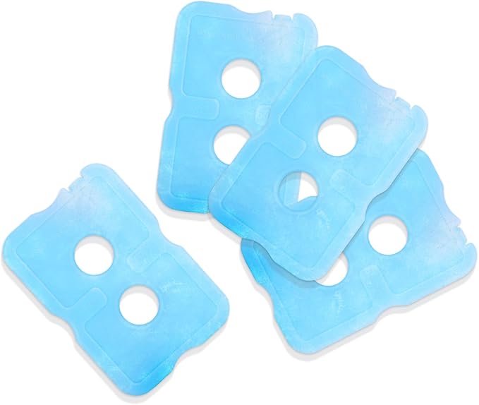 4/8 Pack Ice Packs for Lunch Boxes & Coolers, Slim Reusable Lunchbox Cooler for Women, Quick Freeze Space Saving Freezer Icepack, Long-Lasting Picnic Accessories Small Cold Pack, Travel Essentials
