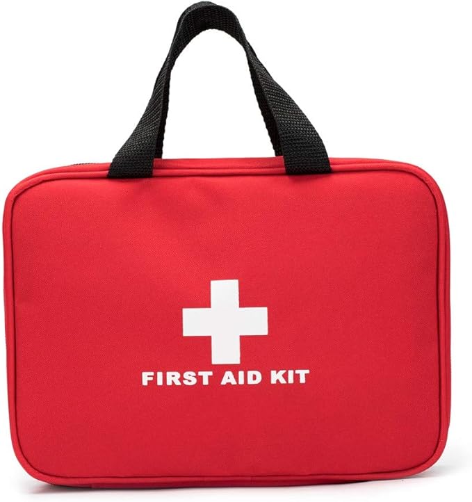 Red First Aid Bag Empty Travel Rescue Pouch First Responder Storage Compact Survival Medicine Bag for Car Home Office Kitchen Sport Outdoors (Green)