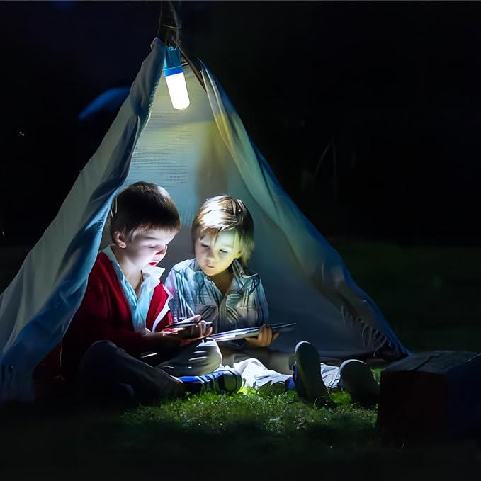 Camping Lantern 3 Packs Portable LED Tent Light Emergency Lights（2 Usage Forms）Camping Accessories Tent Lamp(with Lanyard) for Camping Lights, Kids’ Adventure, Party, Power Outages, Hiking etc.