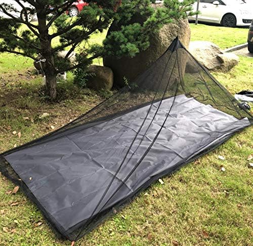 No-See-Ums Camping Mosquito Net Bed Compact and Ultra-Light for Travel，Finest Holes Mesh 2000 Noseeum Netting for Camping and Hiking, Without Sleeping Mat