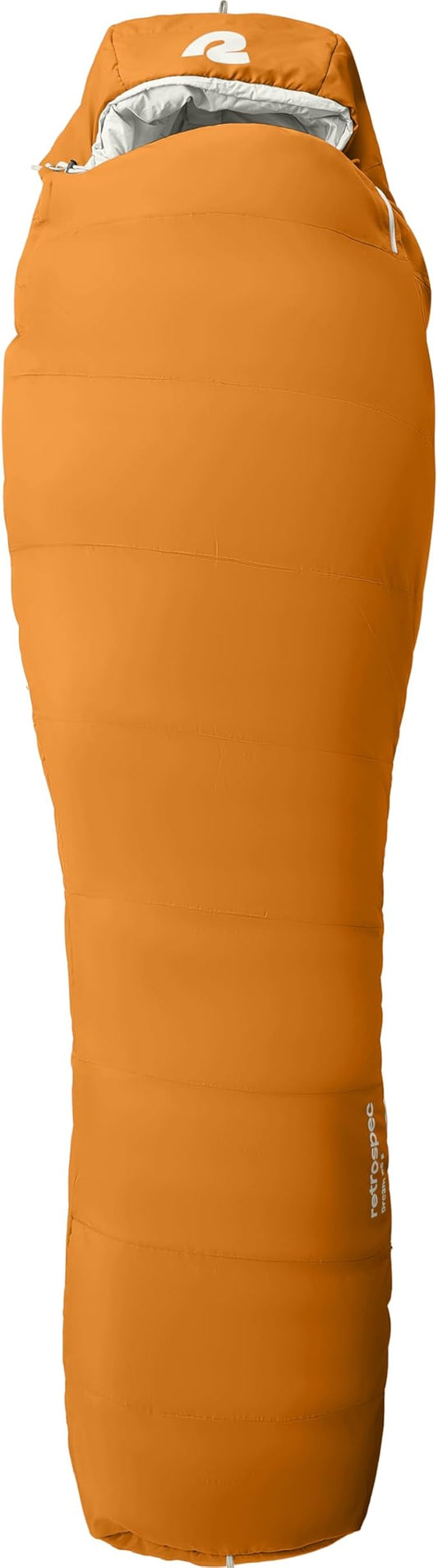 Retrospec Dream Sleeping Bag - 5, 15, 30 Mummy for Camping, Insulated Cold Weather, Lightweight Stuff Sack, Water-Resistant, Adjustable Draw Cords, Adult