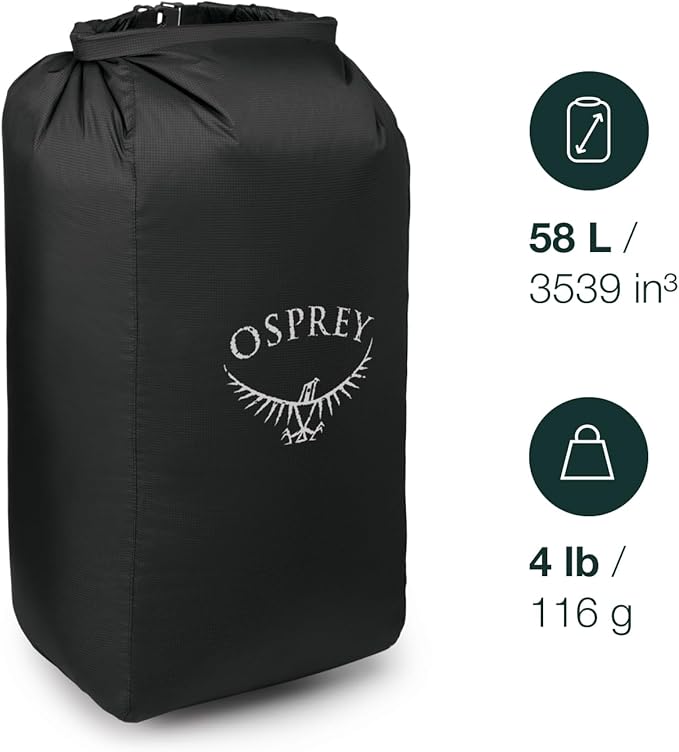 Osprey Ultralight Protective Backpack Liner, Waterfront Blue, Medium