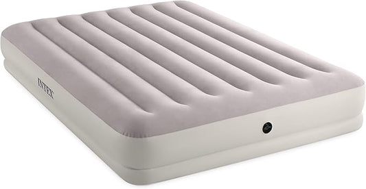 Intex 64177E Dura-Beam Standard Prestige Mid-Rise Air Mattress: Fiber-Tech – Twin Size – Quickfill USB Air Pump