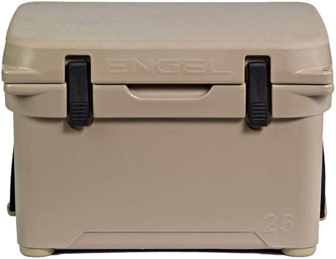 ENGEL 25 High Performance 5.28 Gallon 24 Can High Performance Durable Rotationally Molded Ice Cooler for Camping, Hunting, and Fishing