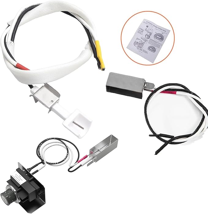 SafBbcue 91360 Igniter Kit for Weber Grill 1819-51 1836-32 Grill Igniter Replacement Compatible with Weber Spirit E210 E215 E310 EP320 SP310 SP320 Spirit S320 Side-Control Grill, 67847 67726 81315