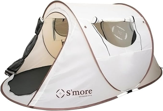 S'more Emergency Tent Shelter, Survival Tent for 2 Person, Lightweight and Portable Sun Shade Shelter, UFP 30+ Waterproof and Windproof Tent for Camping, Hiking, Backpacking and Outdoor Activities