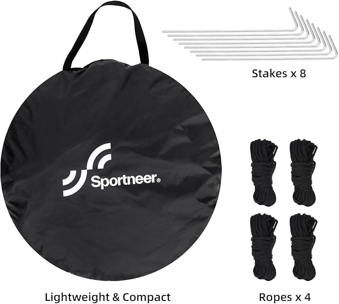 Sportneer Sports Tent, 1 Person Tent Sports Tents for Parents for Cold Day Lightweight Portable Pop Up Tent for Sports Event, Protection from Cold Wind and Rain (L)