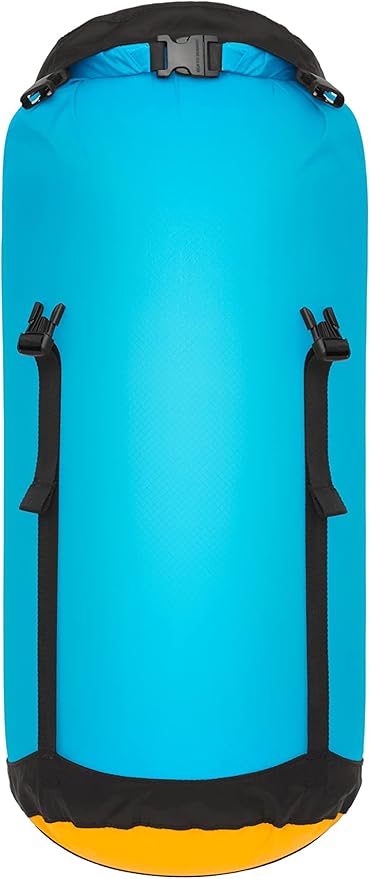 Sea to Summit eVac Ultra-Lightweight Compression Dry Bag, Waterproof Dry Storage, 20 Liter, Atoll Blue