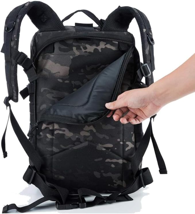 REEBOW GEAR Military Tactical Backpack Small Molle Assault Pack Army Bug Bag Backpacks Rucksack Daypack Black Camouflage