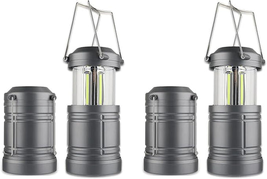 LED Camping Lantern ,500 Lumens Battery Operated Portable Hanging Lanterns for Home Power Outages Hurricane Storm Camping, 4 Pack