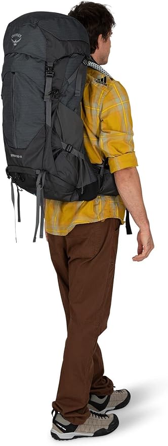 Osprey Stratos 44L Men's Hiking Backpack, Tunnel Vision Grey