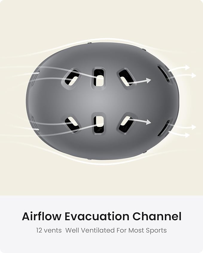 OutdoorMaster Skateboard Cycling Helmet-Beetles Snug,Bike Helmet for Adults, Youth & Kids-Two Removable Liners Ventilation Multi-Sport Commuter Scooter Roller Skate Inline Skating Longboard