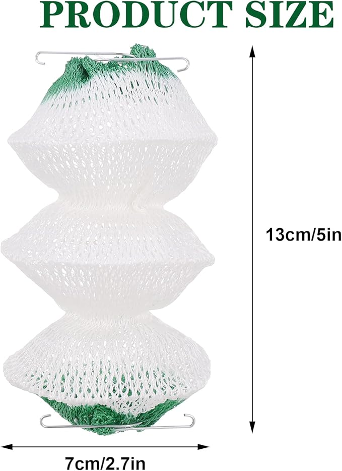 6 Pack Lantern Mantles 3-Layer Propane Gas Lamp Mantles with 2 Install Clip Accordion Shape for Outdoor Camping Lights