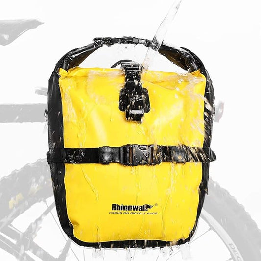Rhinowalk 20L Bike Pannier Bag Waterproof Bicycle Rear Seat Trunk Bag for Cycling Bicycling Traveling Riding