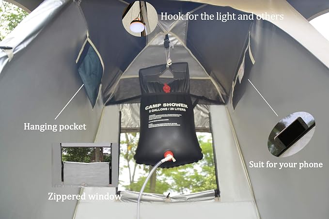 Outdoor Shower Tent Changing Room Privacy Portable Camping Shelters