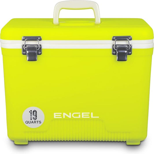 Engel 19qt Leak-Proof, Air Tight, Drybox Cooler and Small Hard Shell Lunchbox for Men and Women