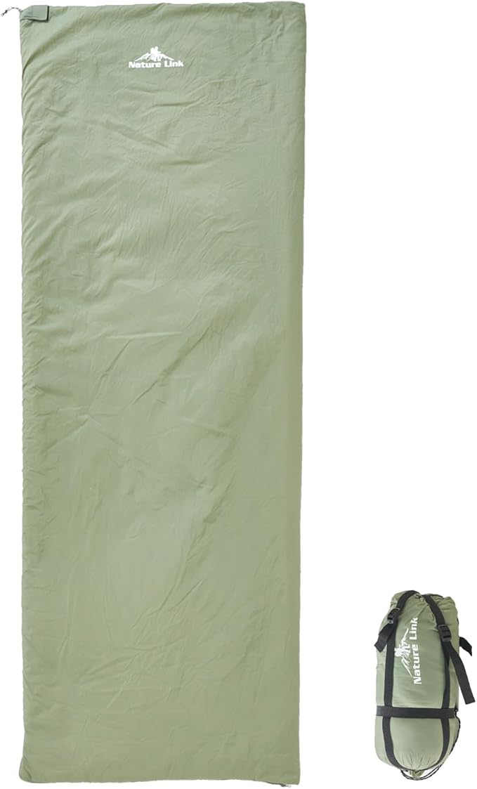 Ultralight Backpacking Sleeping Bag 1.77lbs, Warm Weather Sleeping Bag 50℉-63℉, Nylon Shell and Lining, Waterproof, Compact and Lightweight for Backpacking Camping Hiking