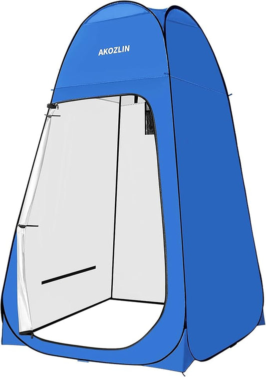 AKOZLIN Portable Pop Up Shower Tent Instant Privacy Dressing Changing Tent Outdoor Shower Room Camp Toilet Tent