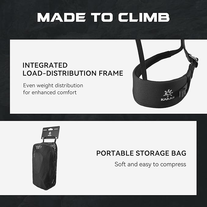 KAILAS B3 Rock Climbing Harness Men Adjustable Roofing Harness Indoor Climbing Rappelling Harness Women Protect Durable