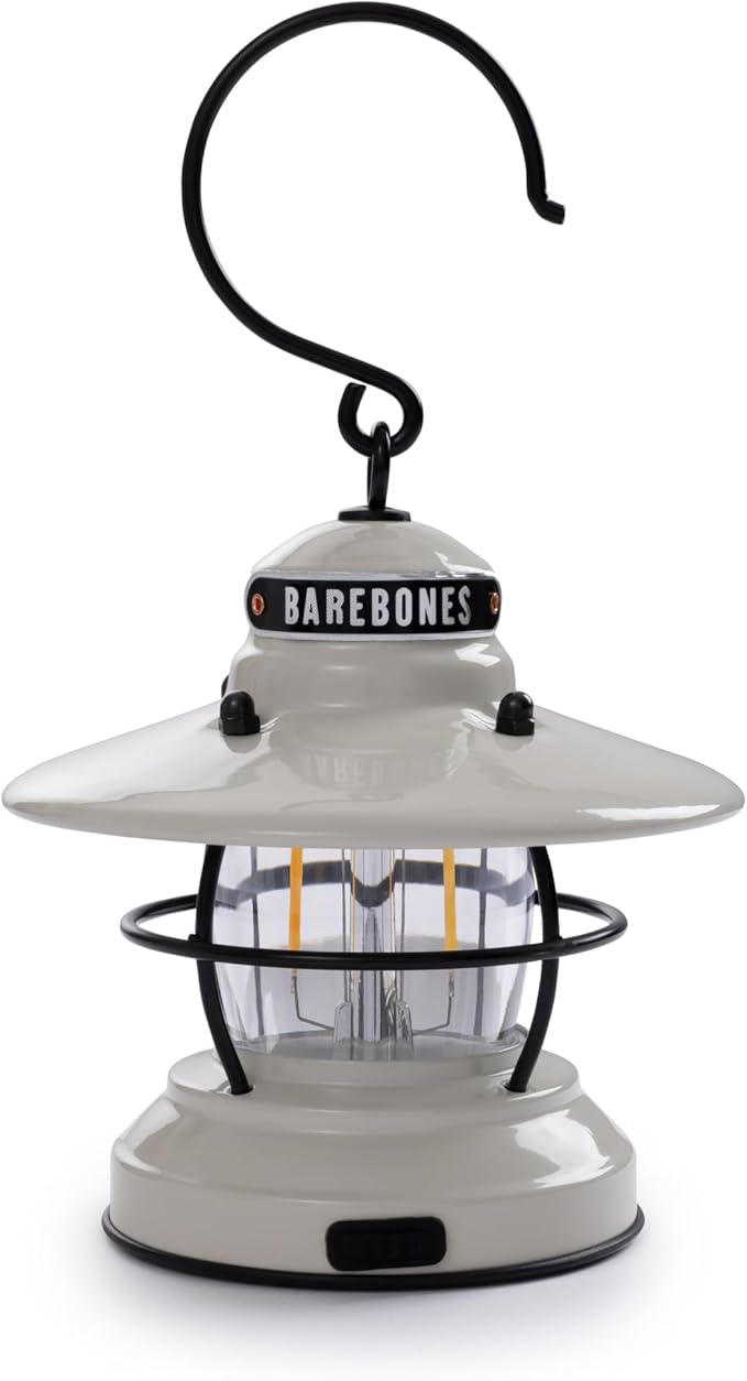 Barebones Edison Mini Vintage Adjustable LED Compact Outdoor Lantern - Essential Gear for Camping, Hiking, Fishing, Tents and Outdoor Adventures