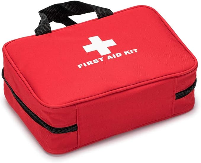 Red First Aid Bag Empty Travel Rescue Pouch First Responder Storage Compact Survival Medicine Bag for Car Home Office Kitchen Sport Outdoors (Green)