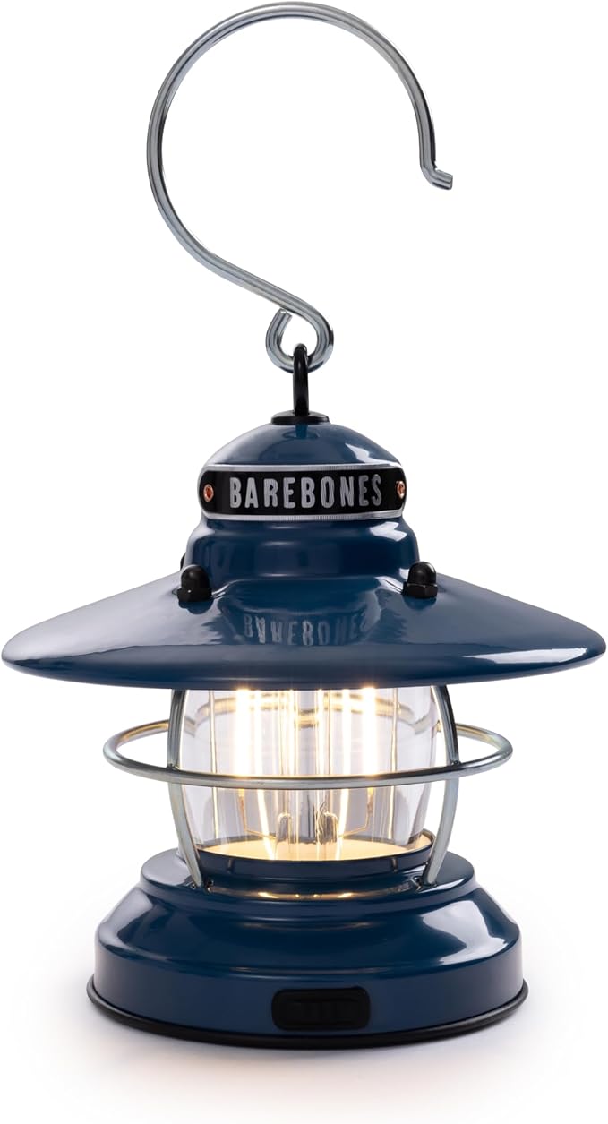 Barebones Edison Mini Vintage Adjustable LED Compact Outdoor Lantern - Essential Gear for Camping, Hiking, Fishing, Tents and Outdoor Adventures