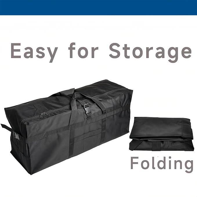 Large Duffel Bag, Waterproof Carry on Weekend Overnight Storage Bag over Luggage for Airline, Travel, Camping, Moving